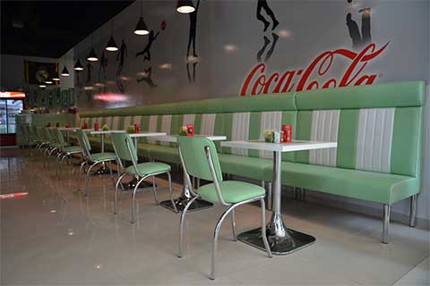 Brazil Elephant Diner-American 1950s retro diner furniture project from Brazil Elephant Diner